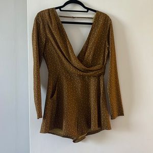 Woven romper